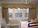 Drapes and rod pocket valance for children�s bedroom in Long Island, NY