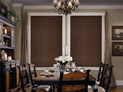 Hunter Douglas aluminum blinds for dining room windows