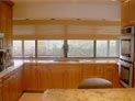 Bamboo shades for large kitchen windows