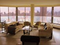 Mylar sun roller shade for living room windows in upper east side, Manhattan