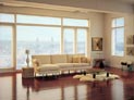 Silhouette shades for living room windows