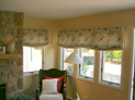 Relaxed valance in living room windows, New York