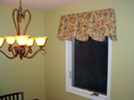 Sheffield valance for dining room window in Long island, NY