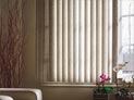 Close up of vertical blinds