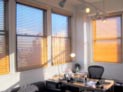 Graber wood blinds for office located in Midtown Manhattan