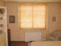 Wood blinds for bedroom in Upper East Side NYC apartment